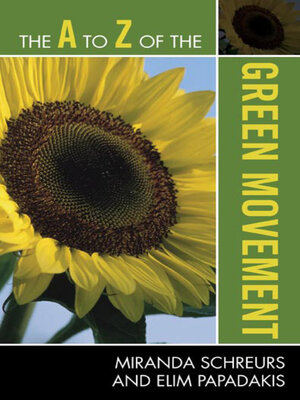 cover image of The a to Z of the Green Movement